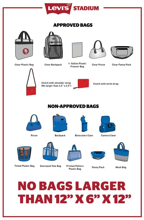 stadium approved bags requirements